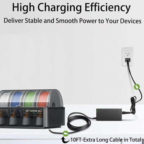 محول تحويل AMS 2 Pro 24V AC/DC متوافق مع Bambu Lab AMS 2 Pro استبدال نظام المواد التلقائي لـ Honor ADS-96HLA-19-1 24096E 24V 4A 96W شاحن سلك إمداد الطاقة in Saudi Arabia