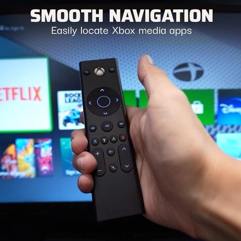 Media Remote Control Accessories for Xbox Series X|S, Xbox One, Original IC Chip for Better Navigation, Motion Activated Backlight, Compact Navigation Toggle (Coal Black) in Saudi Arabia