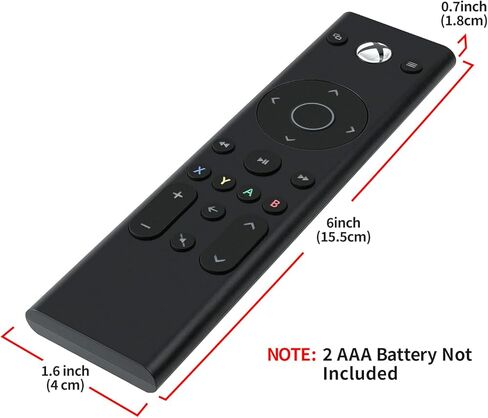 Media Remote Control Accessories for Xbox Series X|S, Xbox One, Original IC Chip for Better Navigation, Motion Activated Backlight, Compact Navigation Toggle (Coal Black) in Saudi Arabia