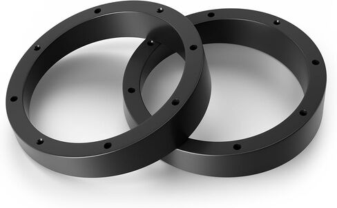 Audiopipe 6-1/2" حلقة فاصل مكبر صوت مشطوفة 2 حزمة (Ring-PVC-BVL-6 2-Pack)، محول تركيب PVC عالمي لصوت السيارة والتركيبات البحرية والمخصصة، يناسب مكبرات الصوت 6.5 بوصة in Saudi Arabia