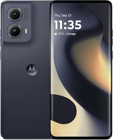 هاتف Motorola Edge 5G (2024) الذكي، سعة تخزين 256 جيجابايت، ذاكرة الوصول العشوائي 8 جيجابايت، شاشة 6.6 بوصة FHD+ 144 هرتز، كاميرا ثلاثية 50 ميجابكسل، بطارية 5000 مللي أمبير في الساعة غير مقفلة، أسود (متجدد) in Kuwait