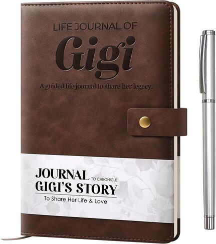 Gifts for Grandpa - A Grandpa's Memory and Keepsake Guided Leather Journal - Grandpa I Want to Know Your Life Story Journal - Christmas or Birthday Gifts for Grandpa in Saudi Arabia