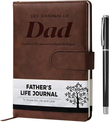 Gifts for Grandpa - A Grandpa's Memory and Keepsake Guided Leather Journal - Grandpa I Want to Know Your Life Story Journal - Christmas or Birthday Gifts for Grandpa in Saudi Arabia