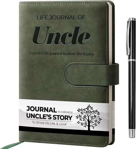Gifts for Grandpa - A Grandpa's Memory and Keepsake Guided Leather Journal - Grandpa I Want to Know Your Life Story Journal - Christmas or Birthday Gifts for Grandpa in Saudi Arabia