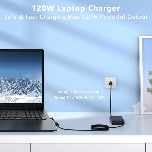 شاحن إمداد الطاقة USB-C بقوة 120 وات G5 G2، متوافق مع محطة إرساء HP 5TW10UT 5TW10AA 5TW10AA#ABB 5TW10UT#ABA 5TW13AA L41856-001، محول سلك الطاقة in Kuwait
