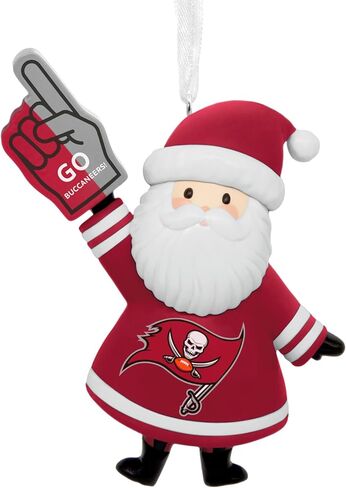 زينة عيد الميلاد من Hallmark NFL San Francisco 49ers Santa Fan، هدايا لمحبي الرياضة in Kuwait