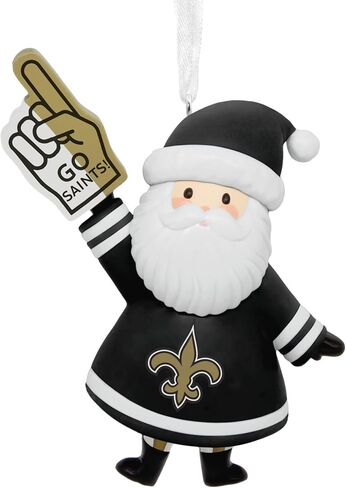 زينة عيد الميلاد من Hallmark NFL San Francisco 49ers Santa Fan، هدايا لمحبي الرياضة in Kuwait