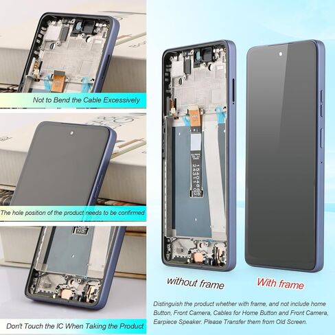 استبدال شاشة لهاتف Motorola Moto G Power 5G 2025 XT2515v XT2515-1XT2515-2 شاشة LCD لهاتف Moto G Power 5G 2025 Incell مجموعة رقمية لشاشة تعمل باللمس (أسود مع إطار) in Kuwait