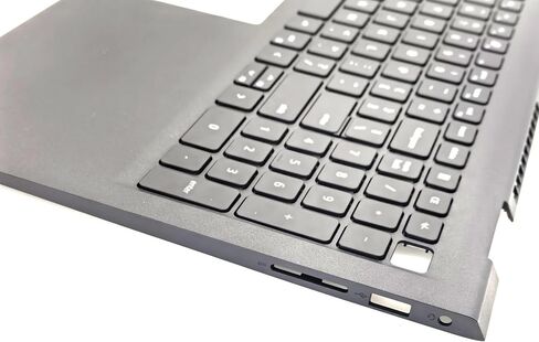 غطاء علوي بديل لمسند راحة اليد لجهاز Dell Inspiron 15 3510 3511 3515 3520 3525 سلسلة كمبيوتر محمول مع مجموعة لوحة مفاتيح بإضاءة خلفية بتصميم أمريكي 418CV 0418CV منفذ USB-A in Kuwait
