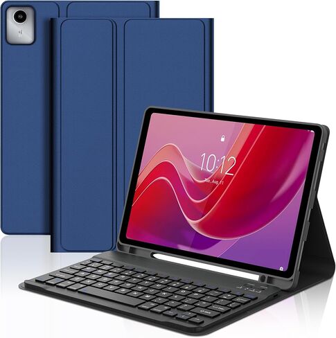 Backlit Keyboard Case for Lenovo Tab M11 11 Inch 2024, Lenovo Bluetooth M11 Tablet Case Keyboard with Pen Holder, Smart Folio Cover with 7-Color Backlight Keypad for Tab TB330FU/TB330XU, Lavender in Kuwait