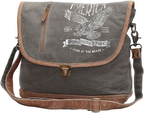 Myra Bags Old Key Upcycled Canvas Tote Bag S-0738 in Saudi Arabia
