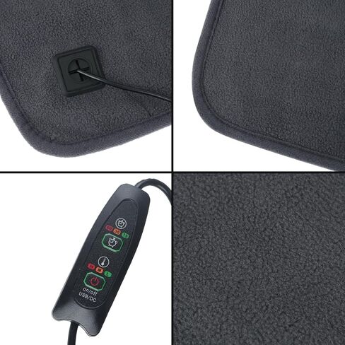 USB Heating Pads Neck Back Shoulder Heat Pad Shoulder Pain Relief Electric Cloth Heater Pad Washable Foldable Pad 35-42℃ 3-Mode Adjustable Temperature USB Heated Blanket for Clothes Seat Pet Warmer in Saudi Arabia