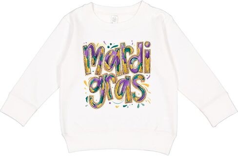 سويت شيرت للأطفال الصغار من Inktastic Mardi Gras ملون بفن احتفالي in Saudi Arabia