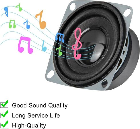 4 قطع 2 بوصة 8Ohm 3W مكبر صوت كامل المدى مكبر صوت ستيريو لاردوينو (مكبر صوت 8 أوم) in Saudi Arabia
