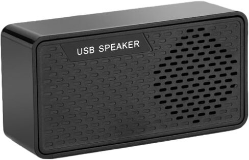 مكبر صوت للكمبيوتر المحمول Vaguelly USB Soundbar مع مضخم صوت صغير، شريط صوت محيطي محمول يعمل بمنفذ USB لأجهزة الكمبيوتر المكتبية، متوافق مع أجهزة 5 فولت تيار مستمر، أسود in Kuwait