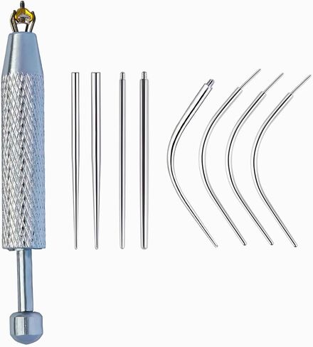 Piercing Ball Grabber Tool and Piercing Taper 16G 18G 14G for Flat Back Threader Earring Insertion, Stainless Steel Piercing Tool Kit in Saudi Arabia