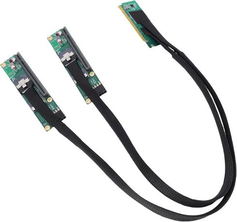 محول Vikye PCIe 4.0 X16 إلى SFF 8654 X2، كابل موسع سبليت Gen4، التوصيل والتشغيل للوحات الأم للكمبيوتر in Kuwait