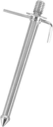 Tripod Foot 1/4 3/8 Inch Screw Stainless Steel Ground Monopod Spikes Mount Nail 80mm 120mm with Wrench Gasket Stainless Steel Tripod Foot in Saudi Arabia
