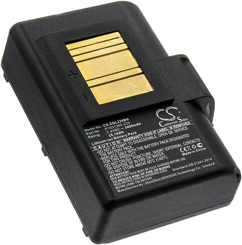 7.4V High-Performance Replacement Battery for Zebra QLn320HC ZQ620 ZQ620HC ZQ520 QLN220 ZQ521 ZQ510 ZR638 QLN320 ZQ610 QLn220HC with AT16004 P1051378 P1031365-069 P1031365-025/3400mAh in Saudi Arabia