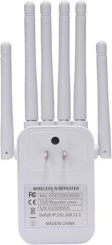 معزز ومكرر إشارة موسع نطاق WiFi - موسع لاسلكي ثنائي النطاق بسرعة 1200 ميجابت في الثانية مع منفذ إيثرنت، يغطي ما يصل إلى 1200 قدم مربع، إعداد سهل in Kuwait