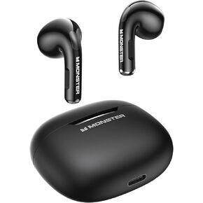 Monster N-Lite 208 Wireless Earbuds Bluetooth 5.4 Built-in Mic, Touch Control, Bluetooth Headphone with 30H Playtime, Type-C Fast Charging, Clear Call for Running, Workout Black in Kuwait