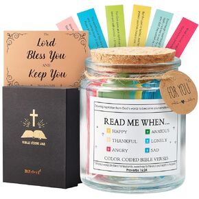 Bible Verse Jar Graduation Gifts for Her Him Father's Day Gifts for Dad First Communion Gift for Boys Girls Confirmation Gift for Teen Girls 2025 Baptism Birthday Christian for Women Men in Kuwait