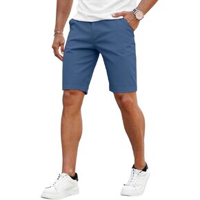 Gingtto Mens Slim Fit Shorts 9 "inseam Stretch Chino Shorts in Kuwait