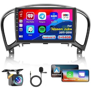4 + 128G لسيارة Nissan Juke 2011-2016 راديو CarPlay 9 بوصة شاشة لمس Incell ستيريو سيارة أندرويد 15 بلوتوث 5.0 أندرويد Auto GPS WiFi 15UI كاميرا احتياطية in Kuwait