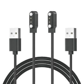 2 حزمة متوافقة مع Paybay Y7 P72 P125، لـ Kriutefy/Zoomfit P125 شاحن الساعة الذكية كابل شحن مغناطيسي سلك USB in Kuwait