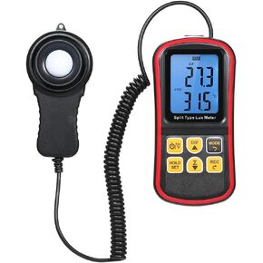 جهاز قياس إضاءة الضوء الرقمي، جهاز قياس درجة الحرارة المحيطة المحمول باليد، مقياس Luxmeter مع مسبار إضاءة كبير لتربية المصابيح (E5301) in Kuwait