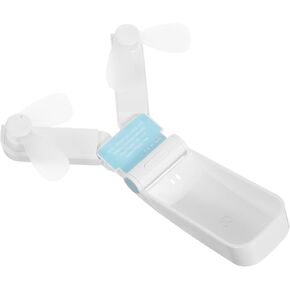 Portable USB Double-headed Mini Fan USB Rechargeable Foldable Cooling Fan for Travel and Outdoor Use Small White with Dual Heads in Kuwait