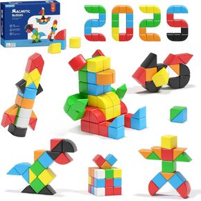 84pcs Magnetic Blocks,Toys for 3 Year Old Boys & Girls, Sensory Toys for Kids with Autism, STEM Preschool Montessori Toys for Toddlers 3-5, Christmas Toys Birthday Gifts for Grandkids in Saudi Arabia