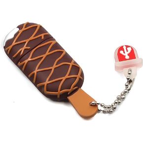 USB Flash Drive Silicone Waterproof Memory Stick with Multiple Storage Options for Kids Students Gift and External Data Storage (16GB,Ice Cream) in Kuwait