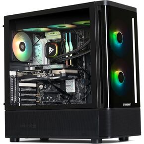 STORMCRAFT Gaming Skyhawk PRO Desktop PC, AMD Ryzen 7 9800X3D 5.2GHz, Radeon RX 9070 XT 16GB, 32GB DDR5 RGB 6000MHz, 2TB NVMe Gen4 SSD, 360mm AIO, 850W Gold PSU, Win11 Home AI-Enhanced for Gamers in Kuwait