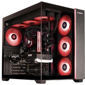 STORMCRAFT Falcon AI Gaming PC Desktop Intel Core Ultra 7 265F 5.3 GHz,Geforce RTX 5070,32GB DDR5 RGB Memory 6000MHz,1TB NVME SSD,360 AIO Cooler,B860 Chipset,850w Gold PSU,WiFi,BT,USB-C Computers in Kuwait