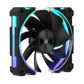 ALSEYE W12 Plus ARGB PC Case Fan 120mm شفرات على شكل منجل لتحقيق توازن فائق FDB تحمل 2400RPM إطار عالي الأداء إضاءة 4-PWM و3-Pin ARGB Sync (أبيض، عكسي) in Kuwait
