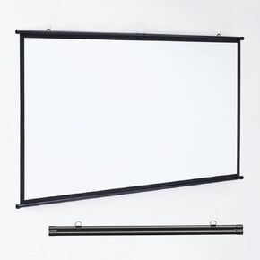 Manual Pull-Down Projector Screen, Roll-Down Retractable Manual Projection Screen, Hanging Projector Curtain, 4:3/16:9 Portable Projector Screen Indoor Outdoor - Home Theater Office Education(16:9,50" in Saudi Arabia