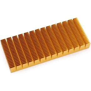 150mm x 60mm x 18mm Aluminium Radiator Heatsink Fin for Chipset High Power LED IC Cooling (Gold) in Saudi Arabia