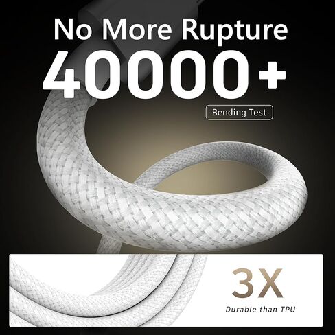 AirPods Pro 3/AirPods 4 Charger Cable,6FT Braided USB-C to USB-C Fast Charging Cord,60W Type-C USBC Cable for iPhone 17/17 Pro Max/17 Air, iPad Pro/Air, MacBook in Saudi Arabia