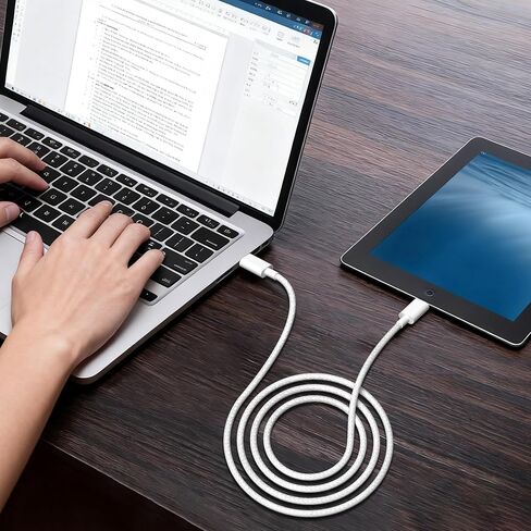 AirPods Pro 3/AirPods 4 Charger Cable,6FT Braided USB-C to USB-C Fast Charging Cord,60W Type-C USBC Cable for iPhone 17/17 Pro Max/17 Air, iPad Pro/Air, MacBook in Saudi Arabia