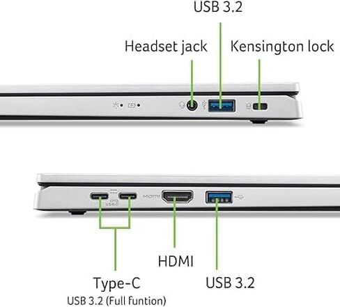 كمبيوتر محمول جديد من Acer مقاس 15.6 بوصة FHD للأعمال، إصدار 2025/2026 مع Microsoft Office 365، ومعالج Intel 8-Core القوي (يتفوق على Intel Core i5-1335U)، وذاكرة DDR5 سعة 8 جيجابايت، ومحرك أقراص SSD سعة 256 جيجابايت، ونظام التشغيل Windows 11، وWOWPC USB in Saudi Arabia