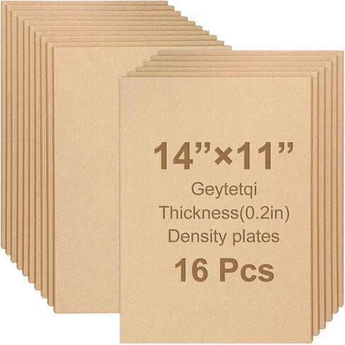30 Pack 8x10 Inch MDF Boards, MDF Wood Panels, 2mm Thick Medium Density Fiberboard, Ideal for DIY Projects, Painting, and Home Decor in Saudi Arabia