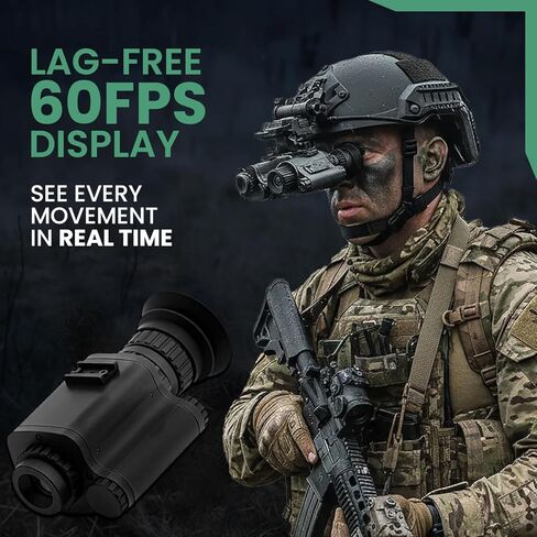 نظارات الرؤية الليلية الحرارية Viper من Night Operators - منظار حراري متقدم 60 إطارًا في الثانية لرؤية واضحة تصل إلى 109 ياردة in Kuwait