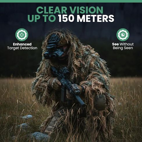 نظارات الرؤية الليلية الحرارية Viper من Night Operators - منظار حراري متقدم 60 إطارًا في الثانية لرؤية واضحة تصل إلى 109 ياردة in Kuwait