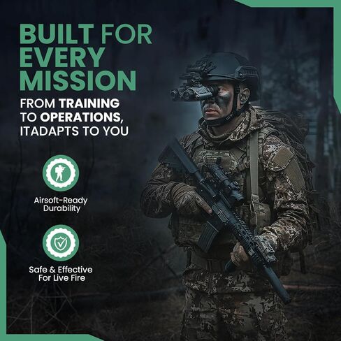 نظارات الرؤية الليلية الحرارية Viper من Night Operators - منظار حراري متقدم 60 إطارًا في الثانية لرؤية واضحة تصل إلى 109 ياردة in Kuwait