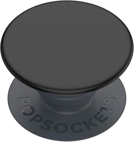 مقبض وحامل الهاتف الأساسي PopSockets PopGrip - قابل للتوسيع، جزء علوي ثابت، تثبيت آمن للرسائل النصية والصور - يعمل مع معظم الحالات السلسة - لاصق جل - أسود - ملحق عالمي للهواتف الذكية in Saudi Arabia