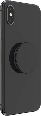مقبض وحامل الهاتف الأساسي PopSockets PopGrip - قابل للتوسيع، جزء علوي ثابت، تثبيت آمن للرسائل النصية والصور - يعمل مع معظم الحالات السلسة - لاصق جل - أسود - ملحق عالمي للهواتف الذكية in Saudi Arabia