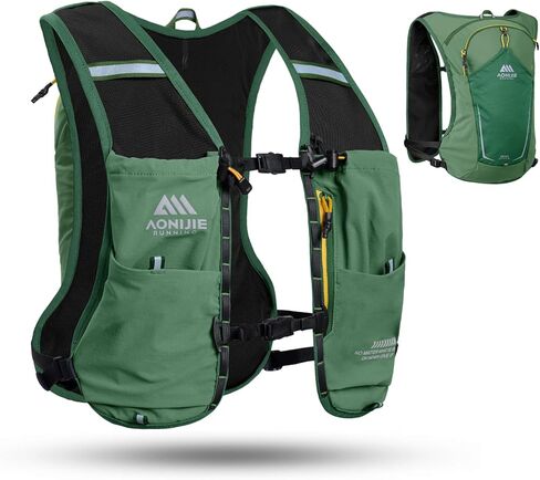 AONIJIE 10L Hydration Vest, Running Vest for Men & Women, Lightweight Hydration Backpack for Trail Running, Breathable Durable Design, (Black) in Saudi Arabia
