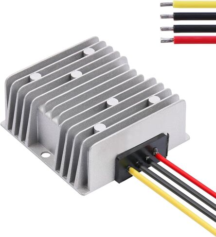 مثبت تيار مستمر 8 فولت - 40 فولت إلى 13.8 فولت محول باك باك 20 أمبير، محول تلقائي مقاوم للماء ومنظم جهد تلقائي لأعلى/لأسفل 13.8 فولت وحدة محول فولت in Kuwait