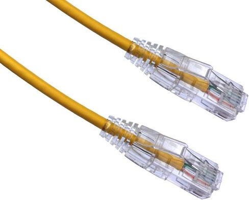 كابل اكسيوم 40FT CAT6A BENDNFLEX رفيع للغاية SNAGLESS Patch 650MHZ (أصفر) in Saudi Arabia
